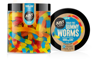 Just CBD 1000 MG Sugar Free Worm Gummies